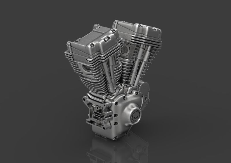 Harley motorcycle engine 3d model for 3d printing 3D print model 3D print model_8