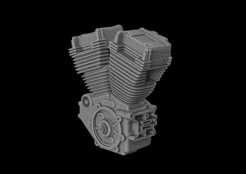 Harley motorcycle engine 3d model for 3d printing 3D print model 3D print model_15