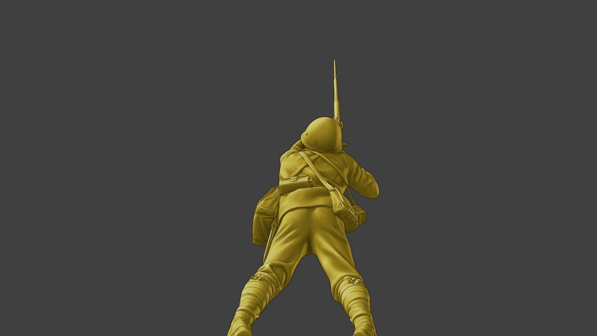 Japanese soldier ww2 Shoot Lying J2 3D print model_23