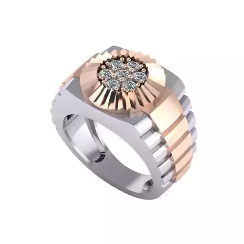 Man ring 3D printable for gold and silver