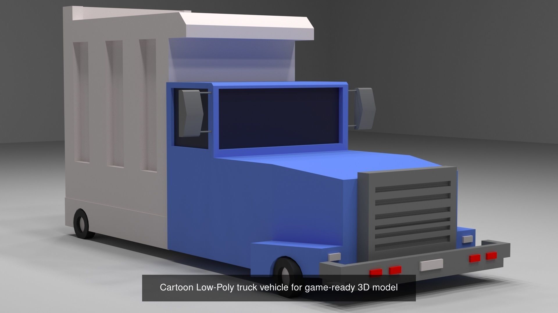 Collection of vehicles Low-poly 3D model _6