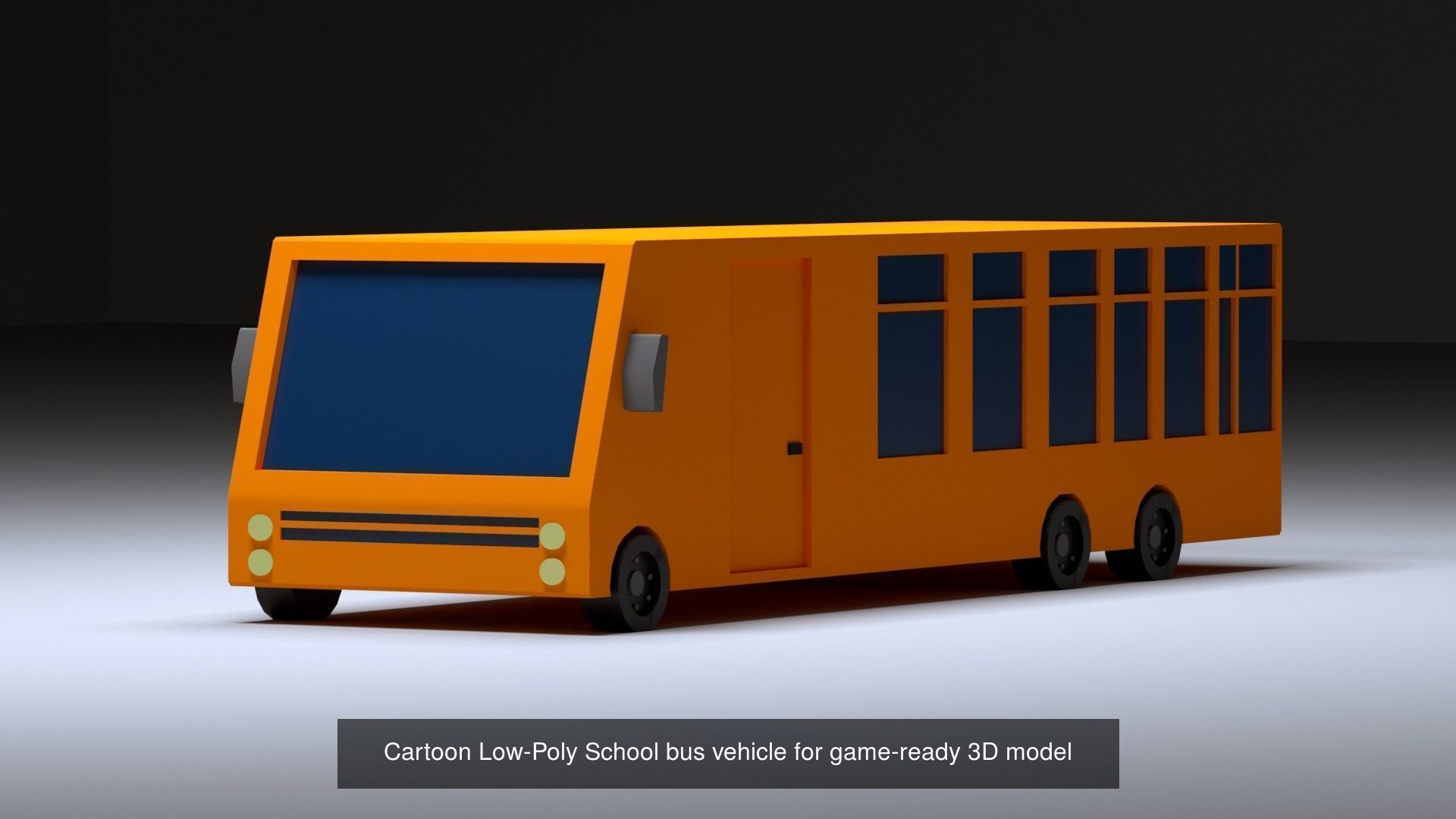 Collection of vehicles Low-poly 3D model _2