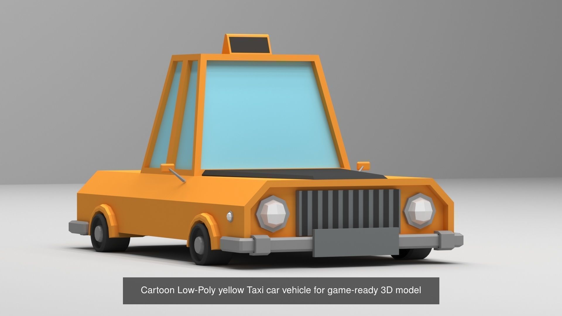 Collection of vehicles Low-poly 3D model _4