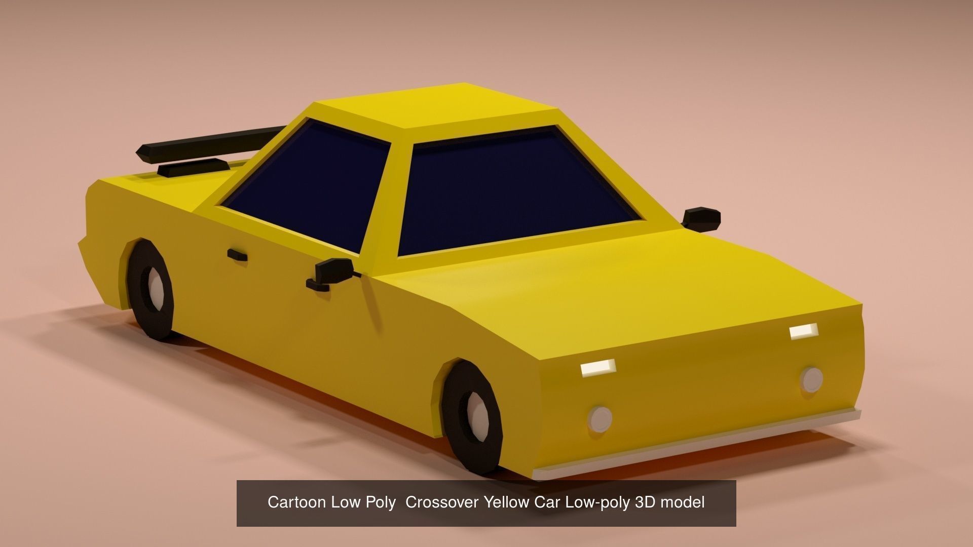 Collection of vehicles Low-poly 3D model _10