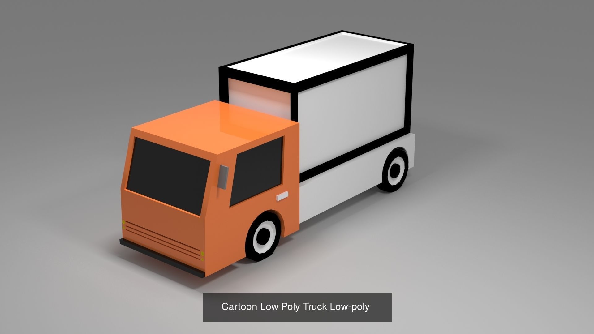 Collection of vehicles Low-poly 3D model _1