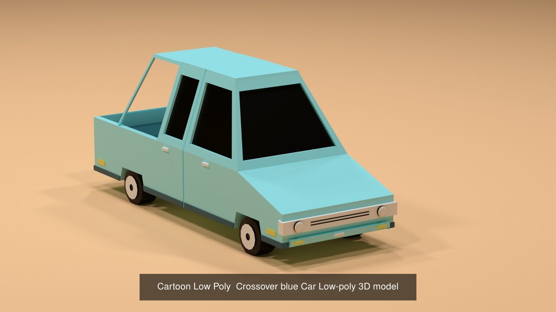 Collection of vehicles Low-poly 3D model _5
