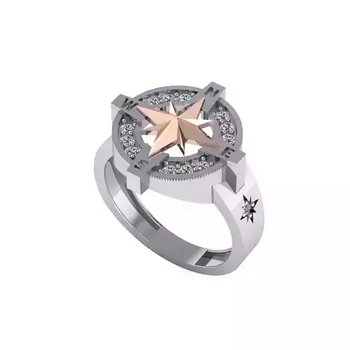 Man ring 3D printable for gold and silver