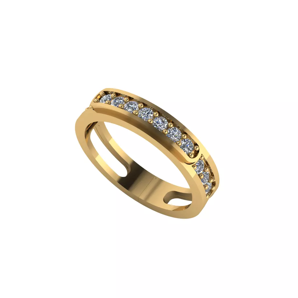 Man ring 3D printable for gold and silver 3D print model_0