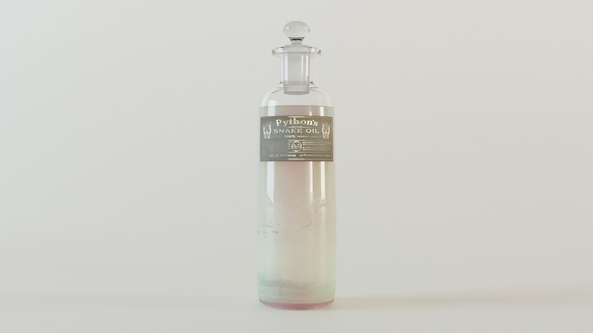 Apothecary Vintage Bottles 3D model_12