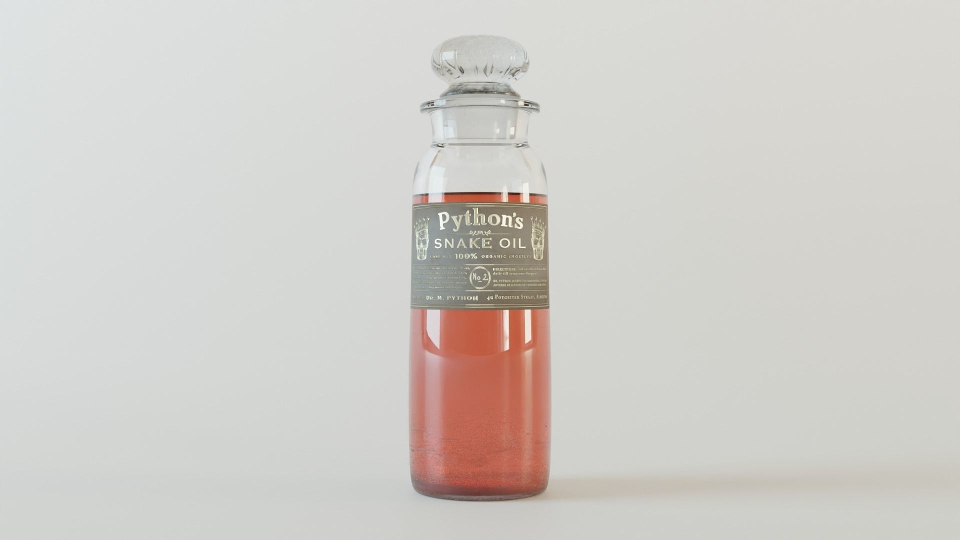 Apothecary Vintage Bottles 3D model_6