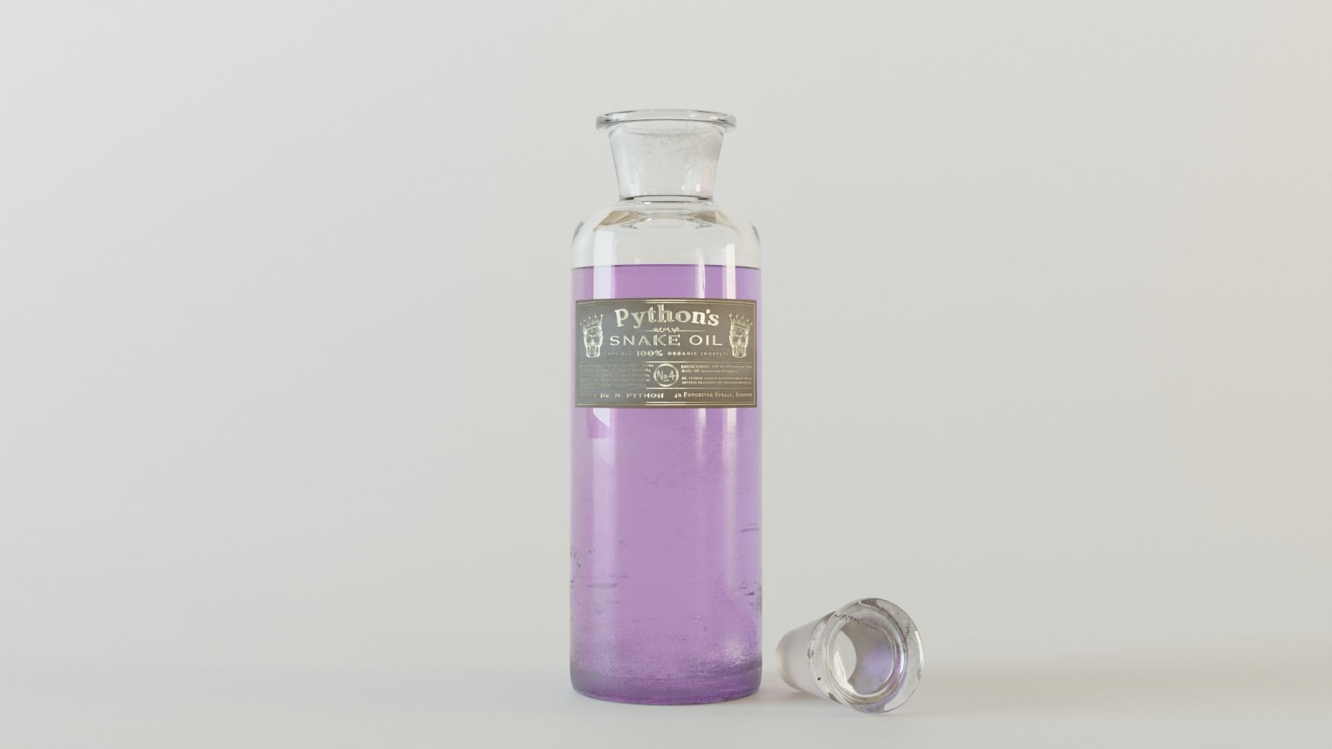 Apothecary Vintage Bottles 3D model_11