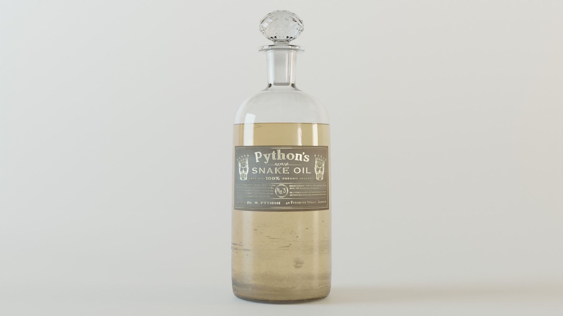Apothecary Vintage Bottles 3D model_8