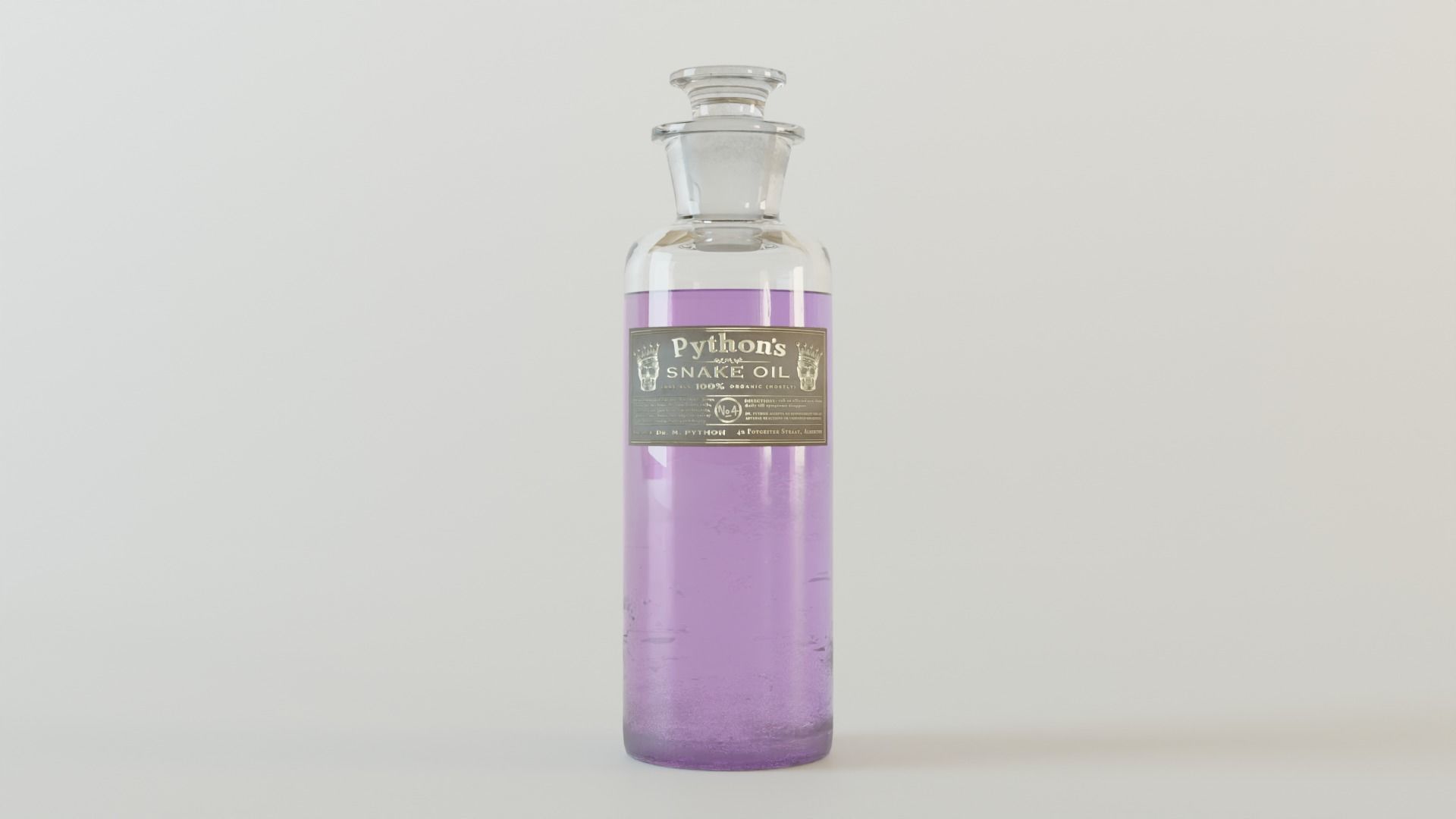Apothecary Vintage Bottles 3D model_10