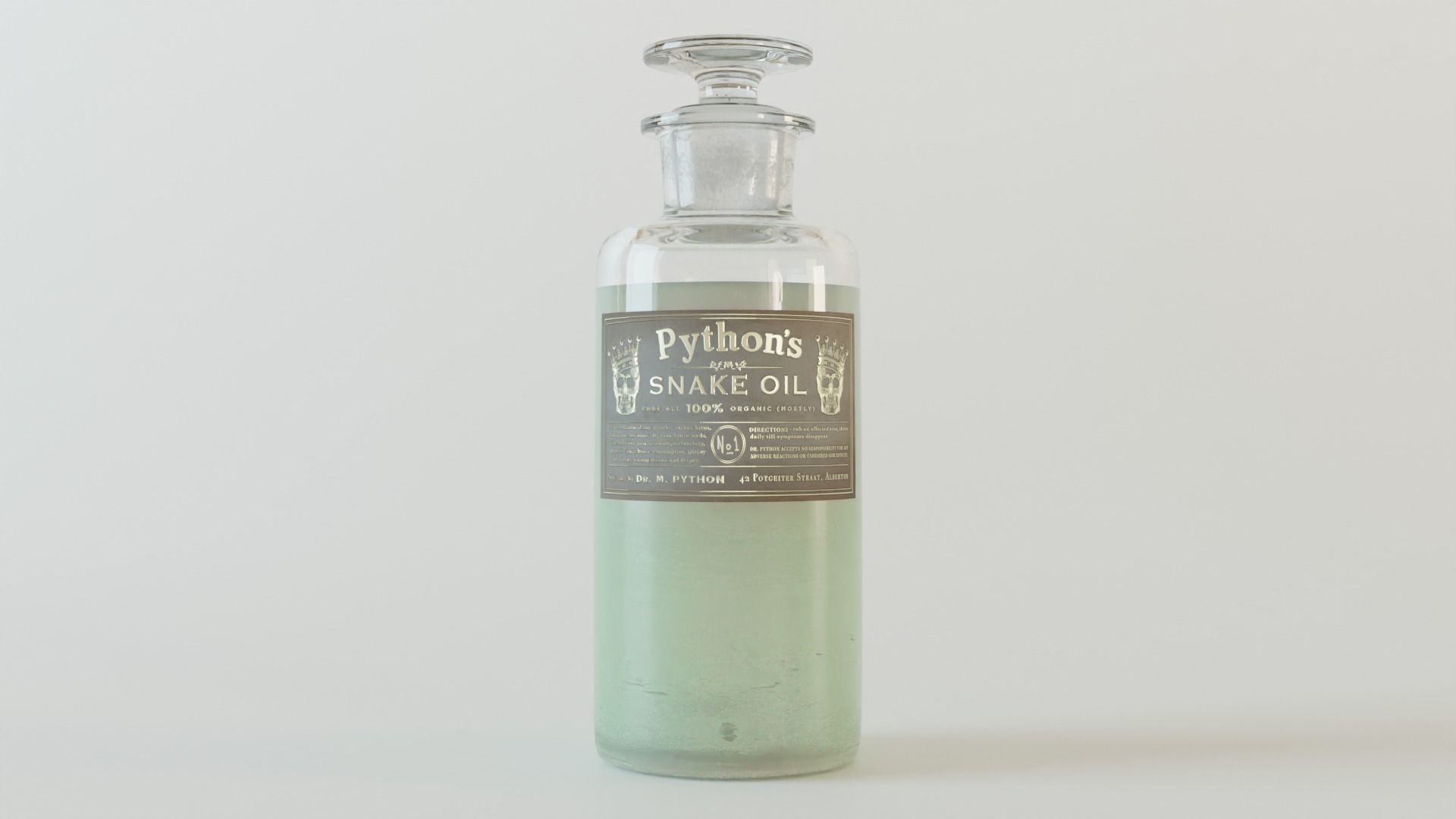 Apothecary Vintage Bottles 3D model_4