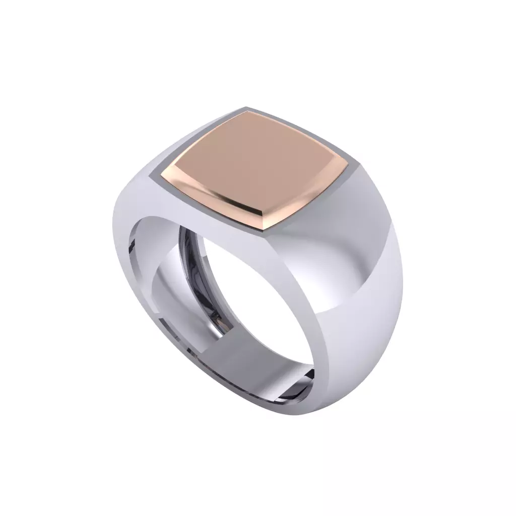 Man ring 3D printable for gold and silver 3D print model_0