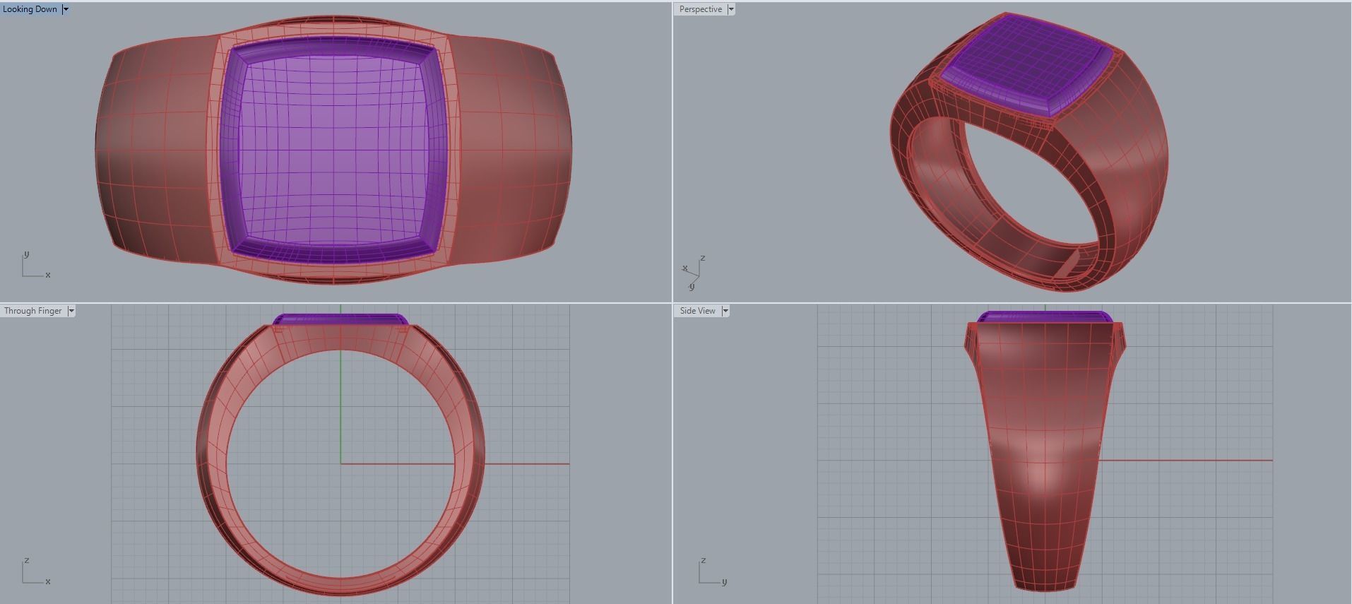 Man ring 3D printable for gold and silver 3D print model_2