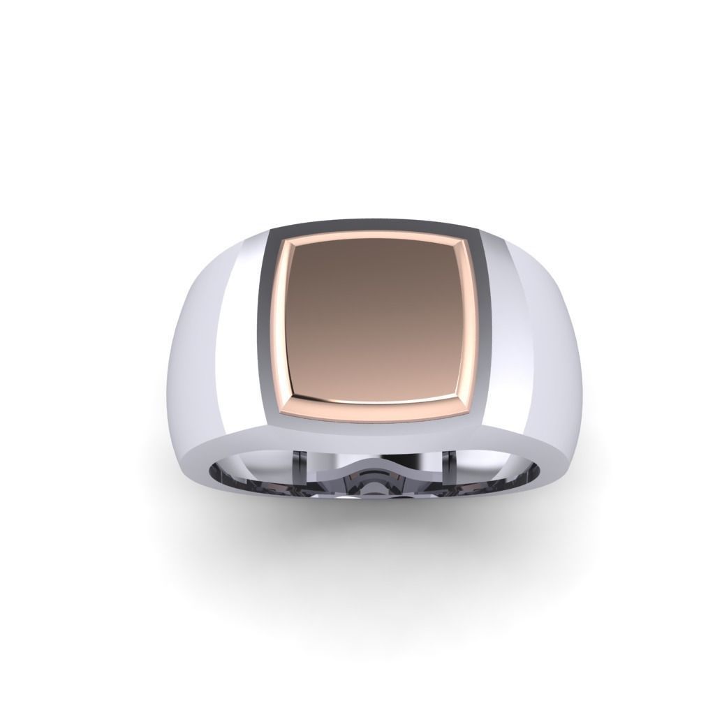 Man ring 3D printable for gold and silver 3D print model_1