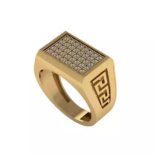 Man ring 3D printable for gold and silver