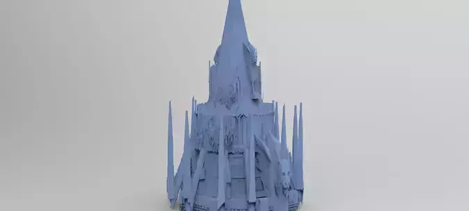 Medieval Lion Tower Overgrown Turret Tower 8 