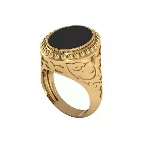 Man ring 3D printable for gold and silver 3D print model