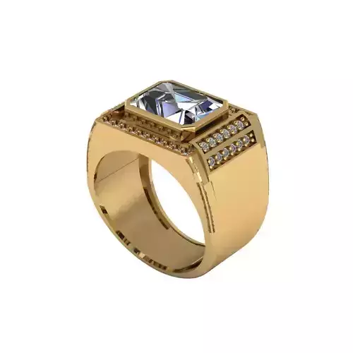 Man ring 3D printable for gold and silver