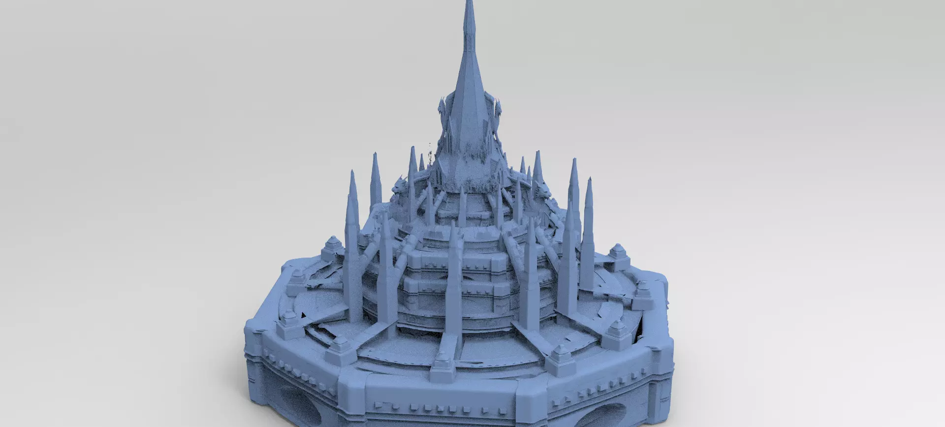 Medieval Lion Tower Grand 3 3D model