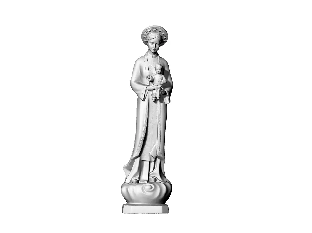 Our Lady of Lavang 3D print model_0