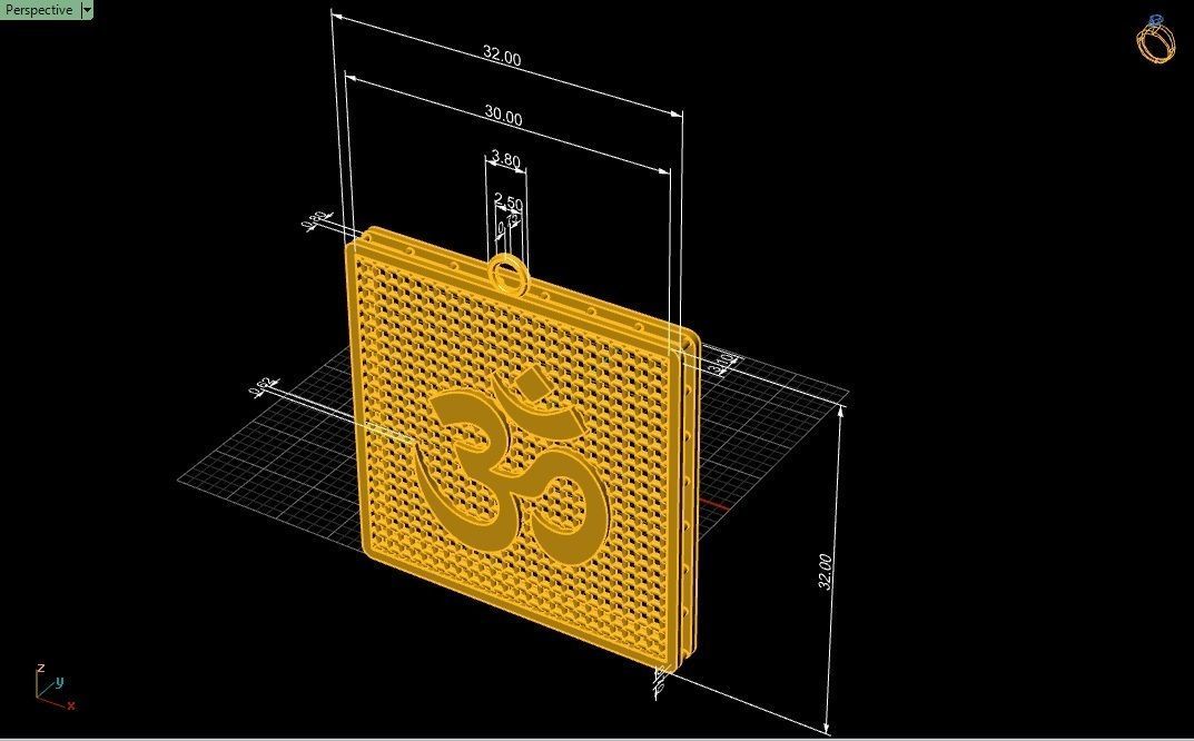  10  AUM pendants  3D model_51