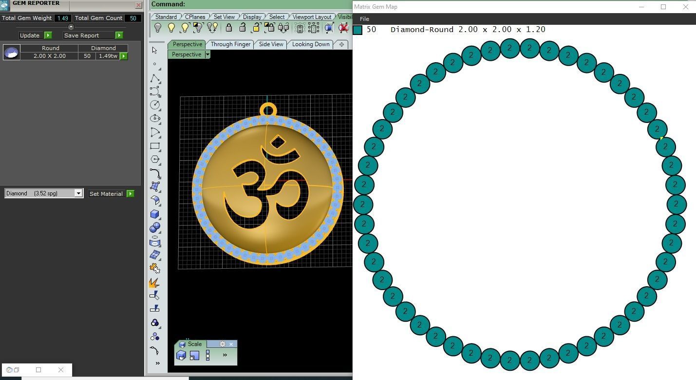  10  AUM pendants  3D model_9