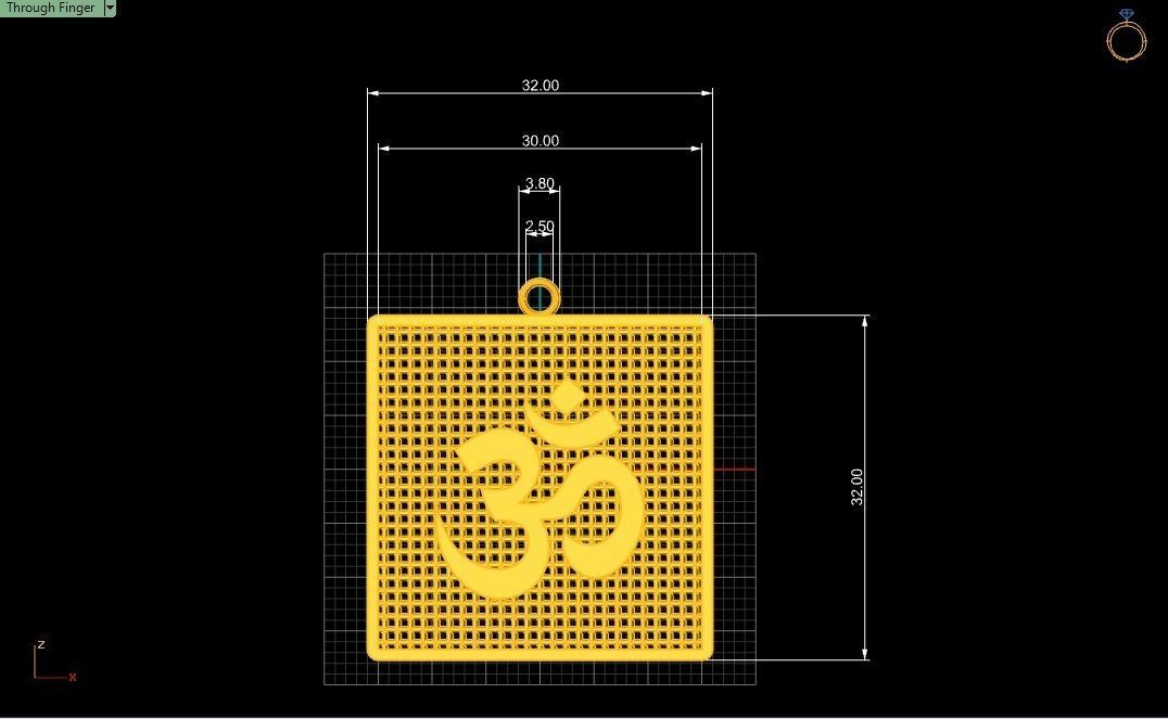  10  AUM pendants  3D model_48