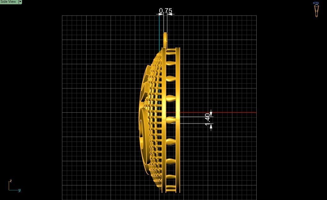  10  AUM pendants  3D model_40