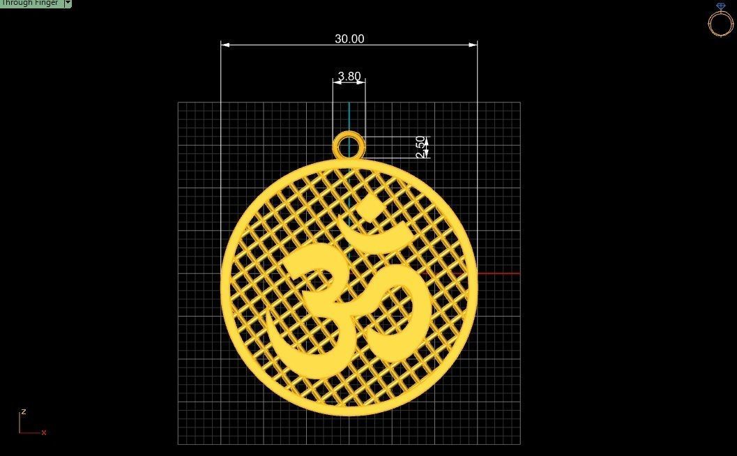  10  AUM pendants  3D model_31