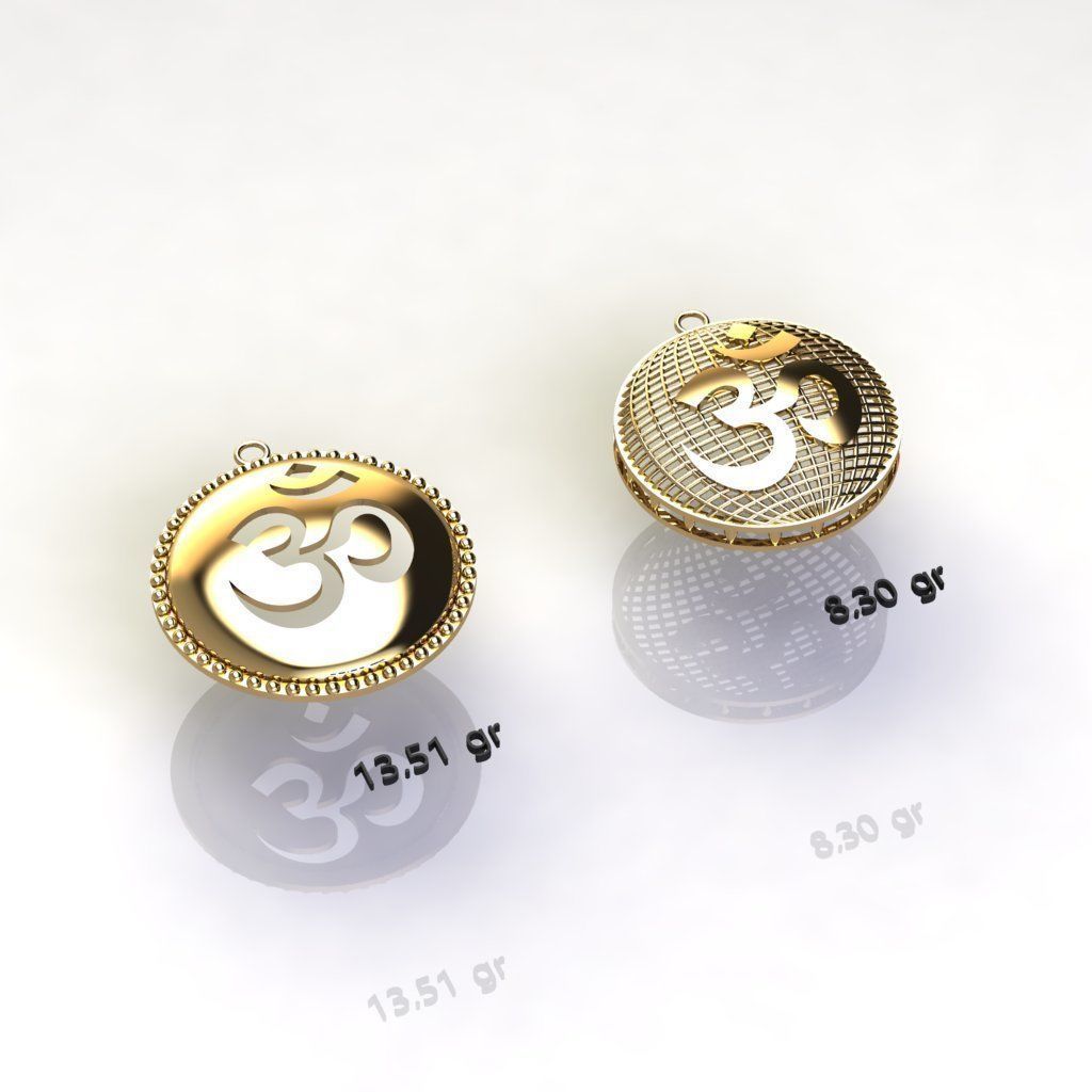  10  AUM pendants  3D model_2