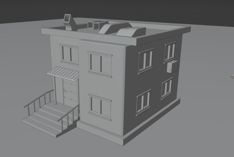 house Low-poly 3D model_5
