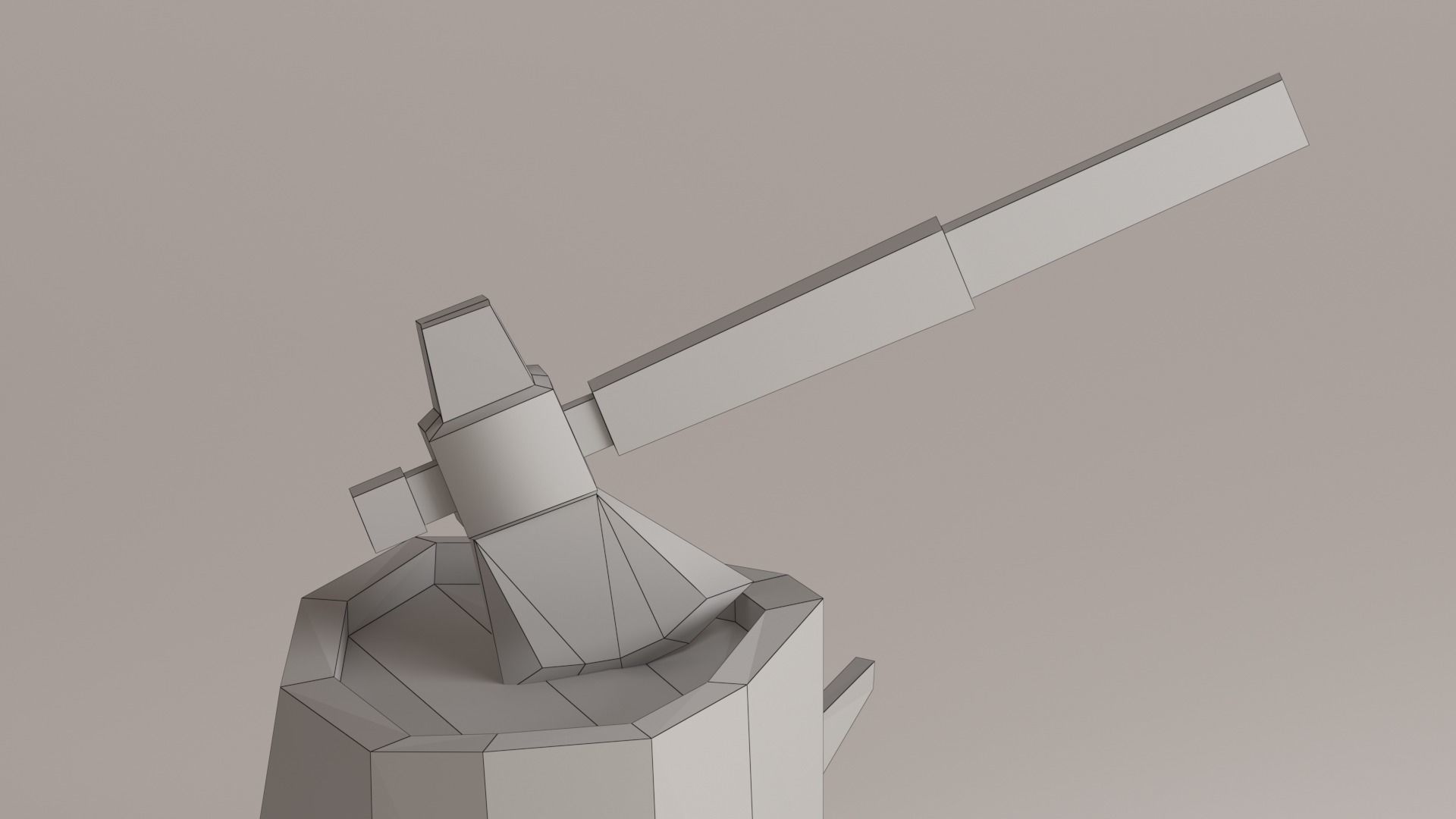 camping objects Low-poly 3D model_4