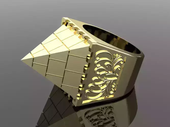 PYRAMID ring gold 