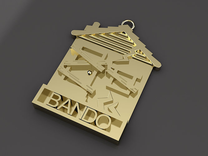 bando trap house pendant  3D print model