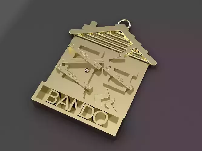 bando trap house pendant  3D print model