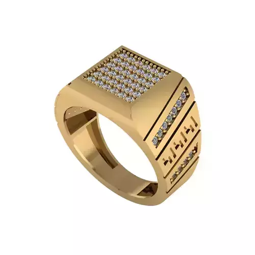 Man ring 3D printable for gold and silver 3D print model