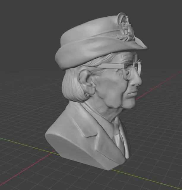 Grace Hopper 3D print model_3