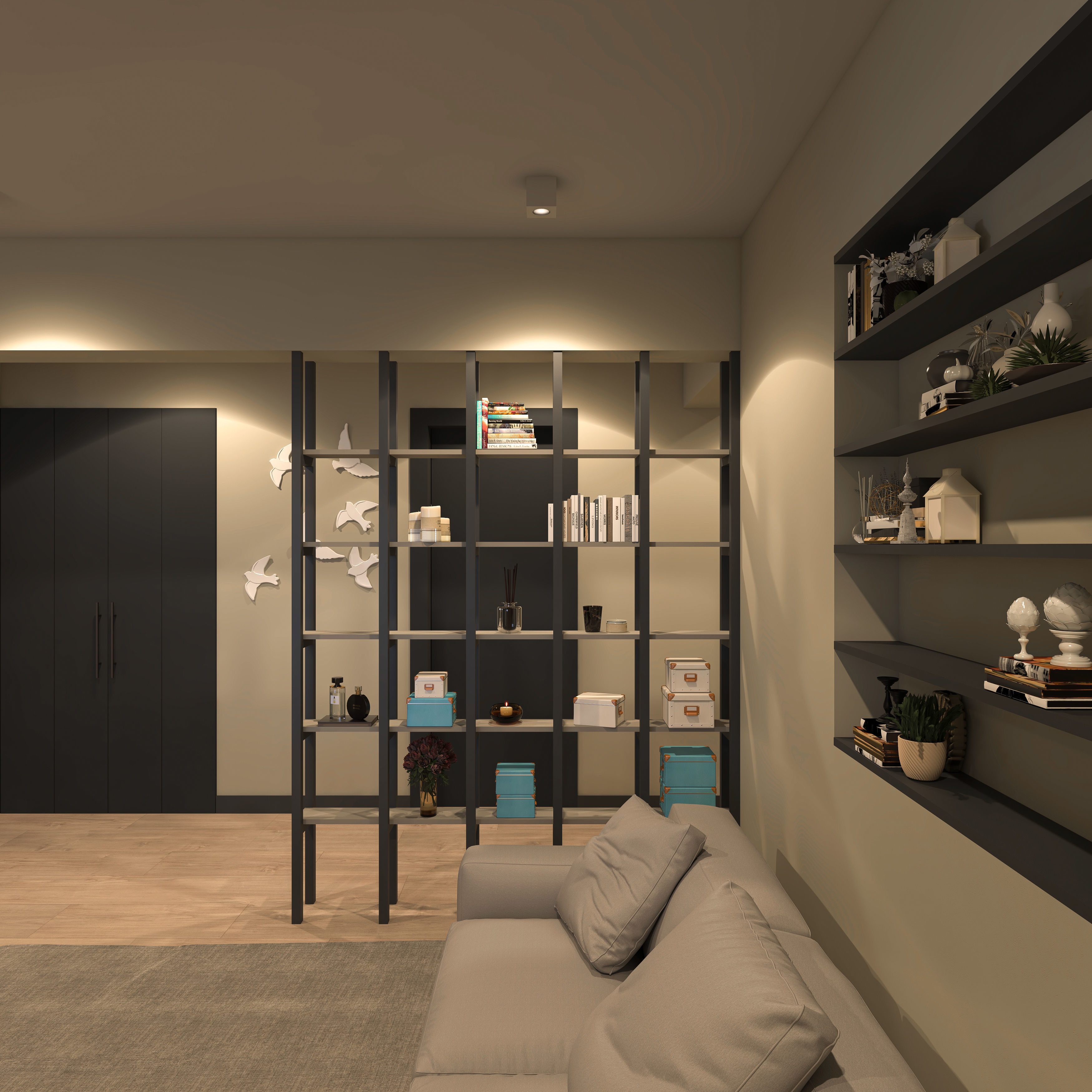 interior model living room at edmonton residences 3D model_7