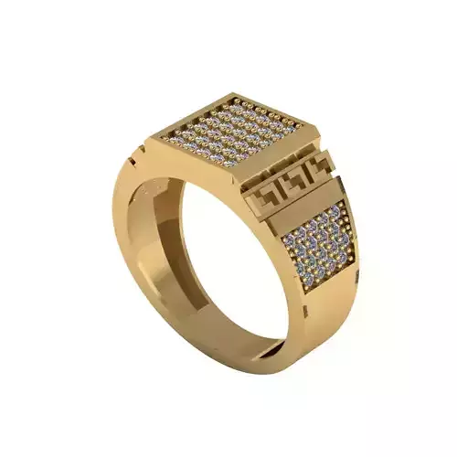 Man ring 3D printable for gold and silver