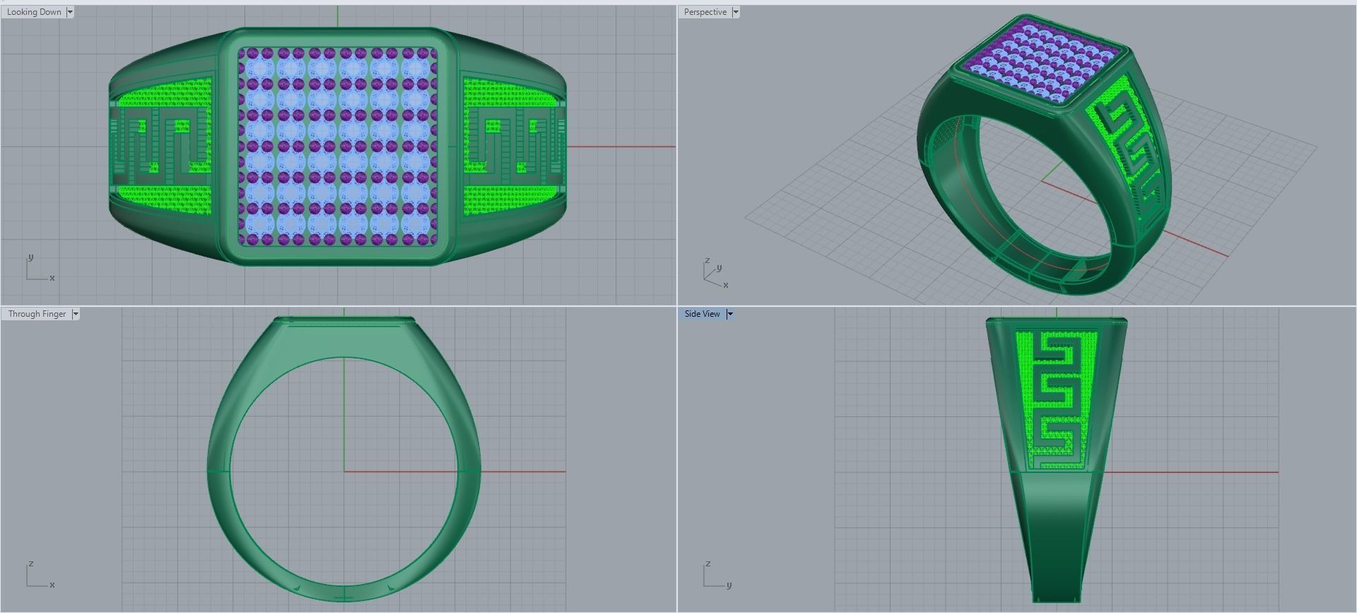 Man ring 3D printable for gold and silver 3D print model_2