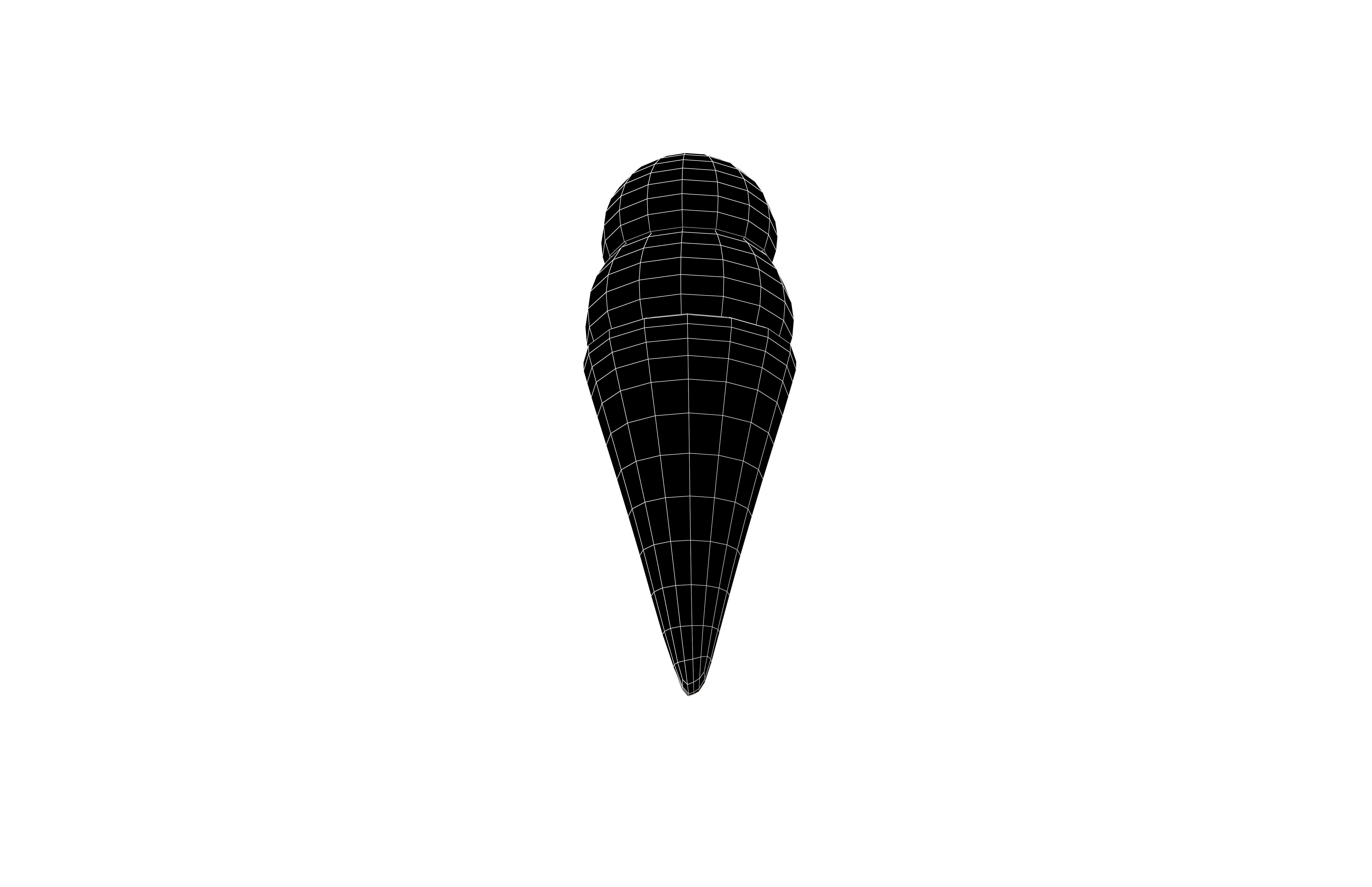 Ice Cream Cone v3 004 Low-poly 3D model_7