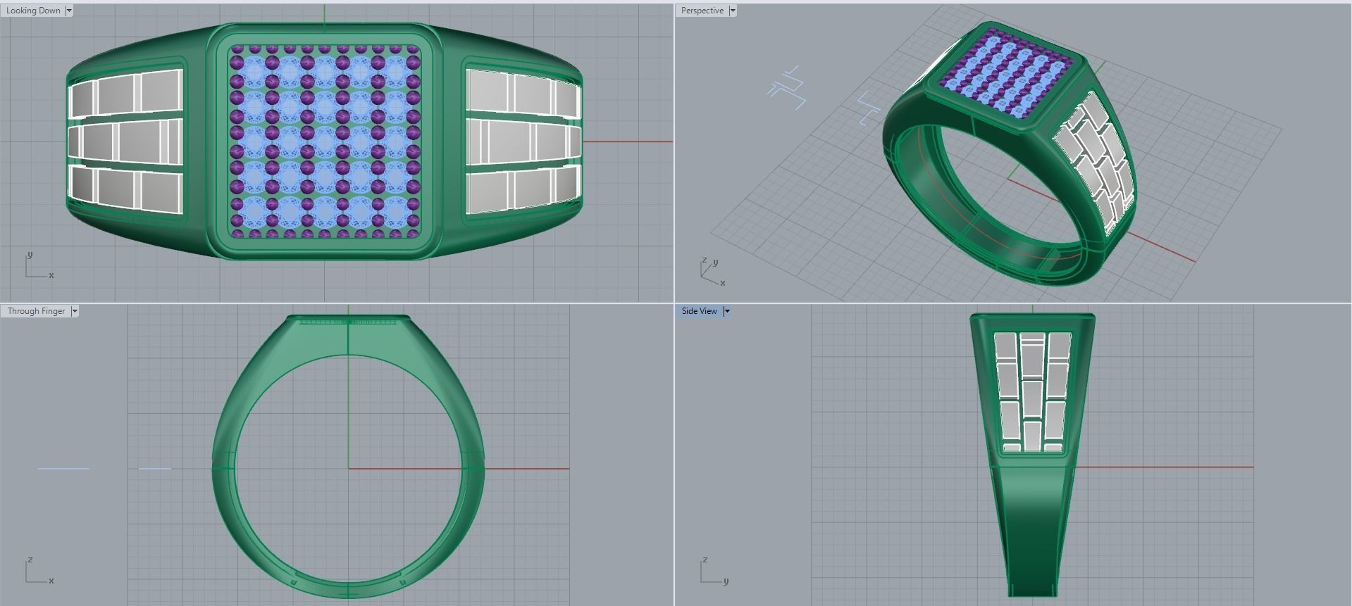 Man ring 3D printable for gold and silver 3D print model_2