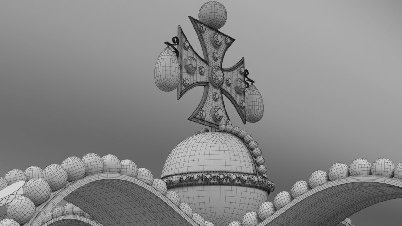 St Edwards Crown The Crown Jewels 3D model_15