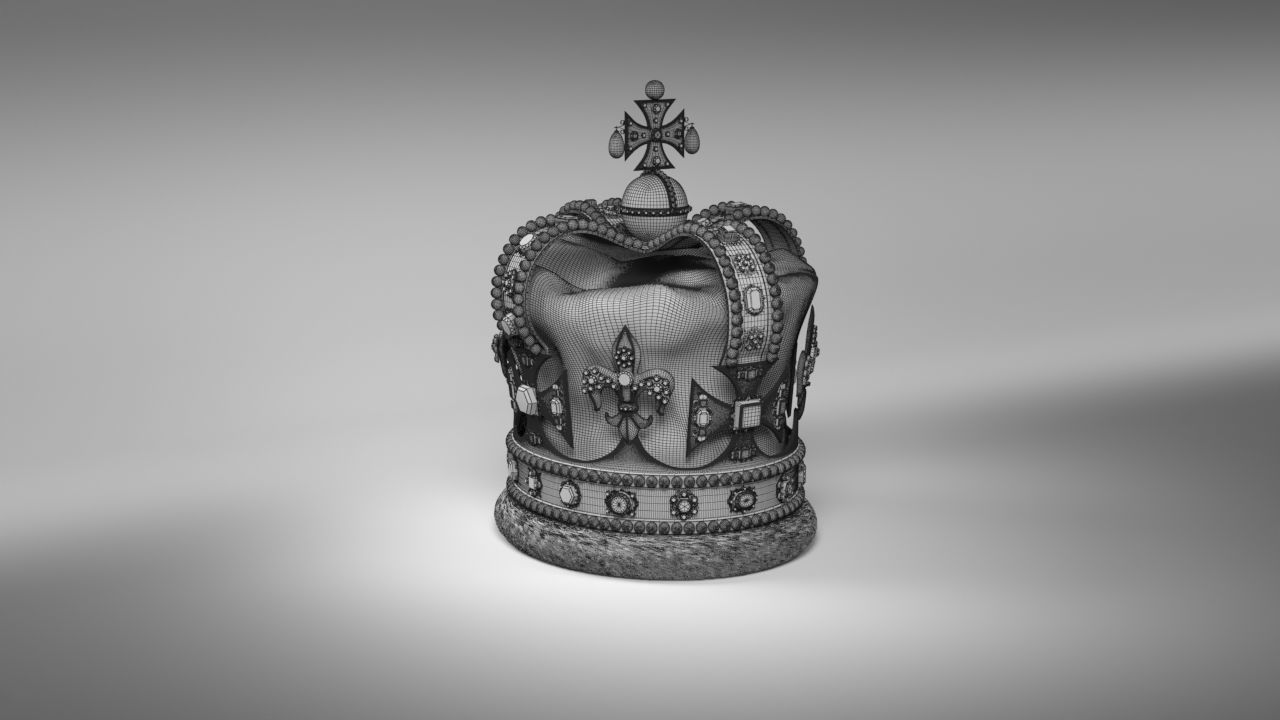 St Edwards Crown The Crown Jewels 3D model_19