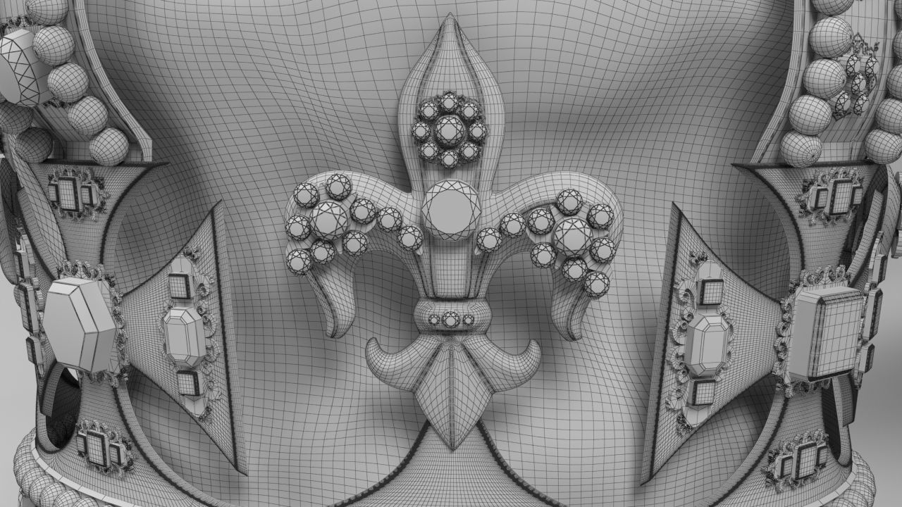 St Edwards Crown The Crown Jewels 3D model_8