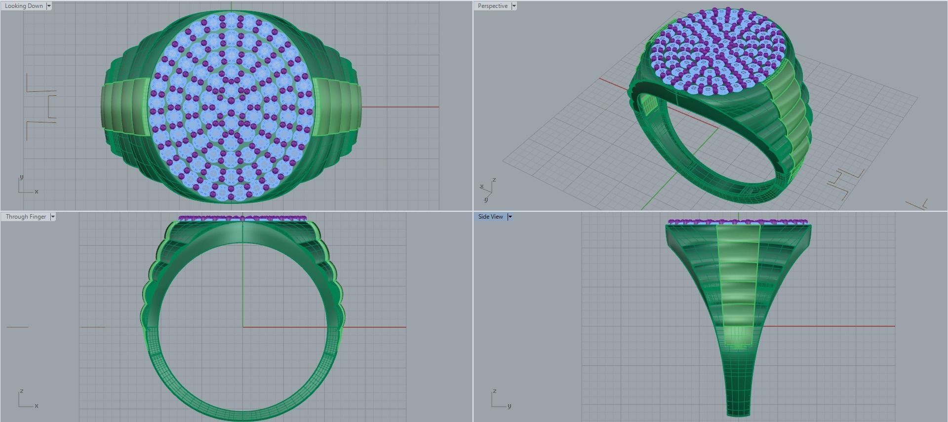 Man ring 3D printable for gold and silver 3D print model_2
