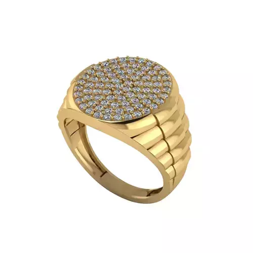 Man ring 3D printable for gold and silver